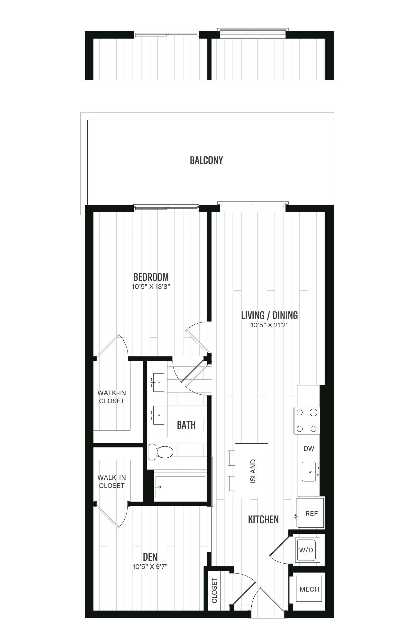 Floorplan image of unit 534